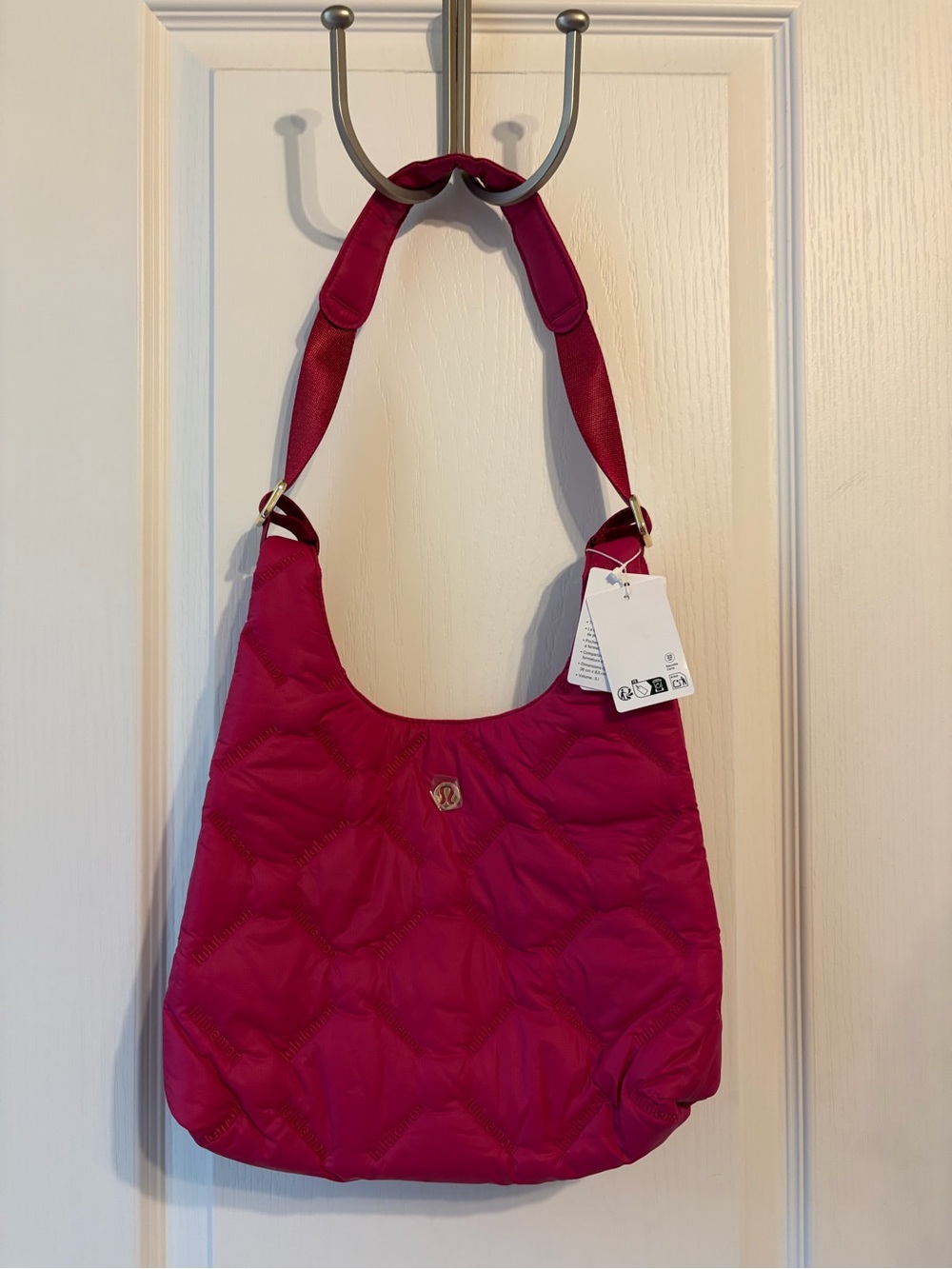 lululemon athletica Hot Pink Quilted Shoulder Bag